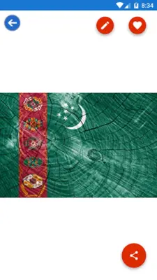 Turkmenistan Flag Wallpaper F android App screenshot 1