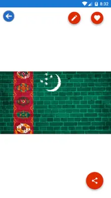 Turkmenistan Flag Wallpaper F android App screenshot 3