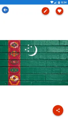 Turkmenistan Flag Wallpaper F android App screenshot 4