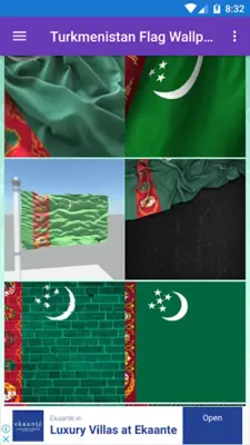 Turkmenistan Flag Wallpaper F android App screenshot 5