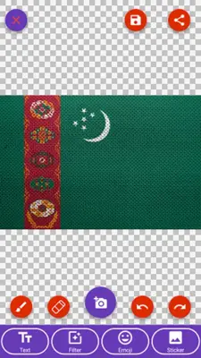 Turkmenistan Flag Wallpaper F android App screenshot 6